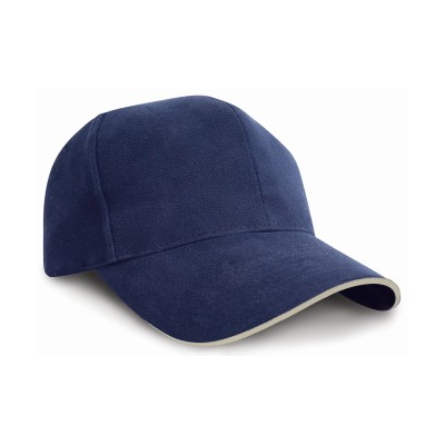 Cappellino in cotone pesante stile professionale con visiera a sandwich Cappellino in cotone pesante stile professionale con visiera a sandwich