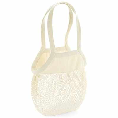 Borsa della spesa in rete di cotone biologico
