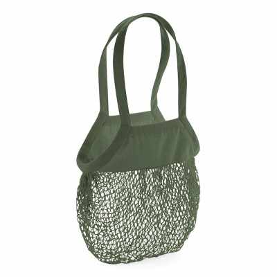 Borsa della spesa in rete di cotone biologico