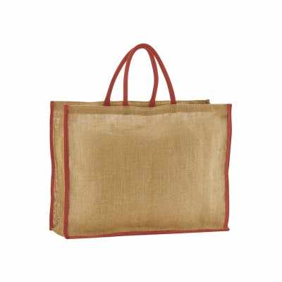 Borsa da mercato in juta inamidata naturale