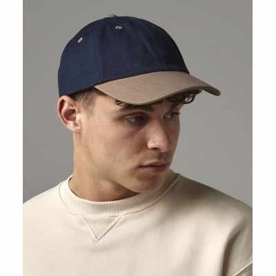 Cappellino in cotone spazzolato pesante a basso profilo