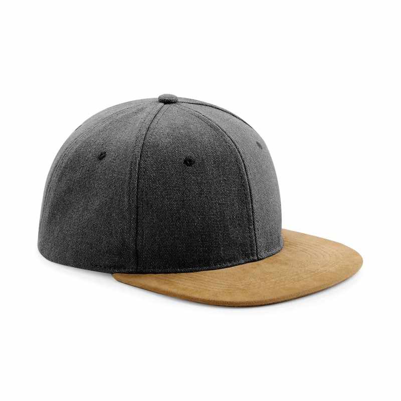 Snapback con visiera in pelle scamosciata - cod. RWBC668