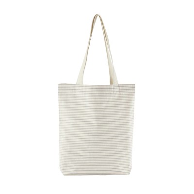 Borsa a tracolla in cotone biologico a righe
