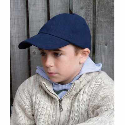Cappellino junior in cotone pesante spazzolato a basso profilo