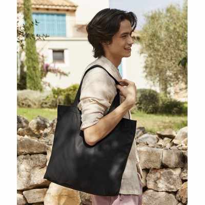 Maxi tote in cotone riciclato