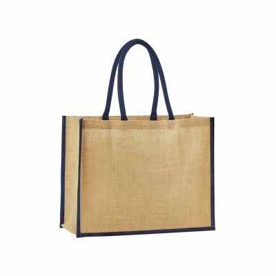 Shopper classica in juta inamidata naturale
