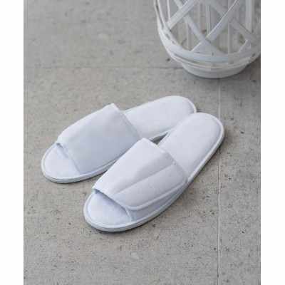 Pantofole aperte con cinturino a strappo