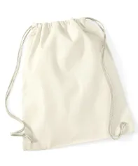 Sacca da ginnastica in cotone riciclato f.to 37x46 cm.