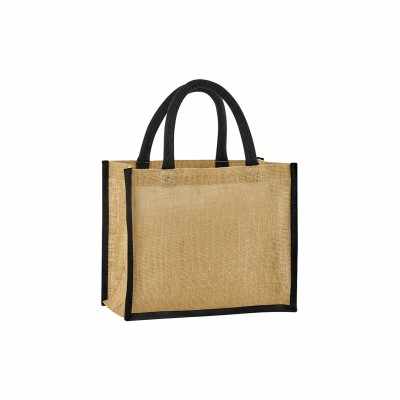 Borsa midi in juta inamidata naturale