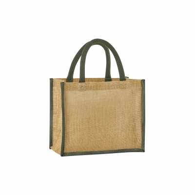 Borsa midi in juta inamidata naturale