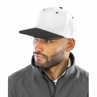 Cappellino snapback bicolore originale Bronx con visiera piatta