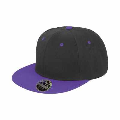 Cappellino snapback bicolore originale Bronx con visiera piatta