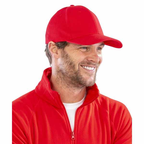 Cappellino Memphis a 6 pannelli in cotone spazzolato a basso profilo - cod. RWRC81X