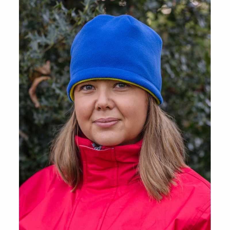 Cappello reversibile in pile con logo - cod. RWR374X