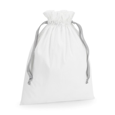 Sacchetto regalo in cotone con coulisse in nastro