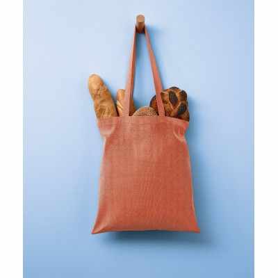 Shopper in cotone riciclato con manico lungo