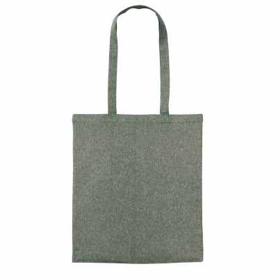 Shopper in cotone riciclato con manico lungo