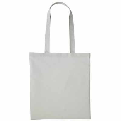Shopper in cotone con manico lungo