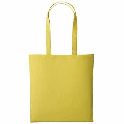 Shopper in cotone con manico lungo