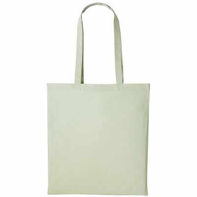 Shopper in cotone con manico lungo