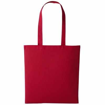 Shopper in cotone con manico lungo