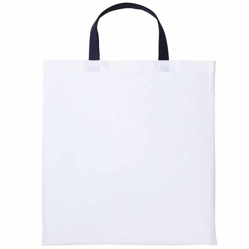 Borsa shopper Varsity in cotone con manico corto - cod. RWRL130