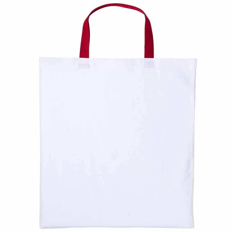 Borsa shopper Varsity in cotone con manico corto - cod. RWRL130