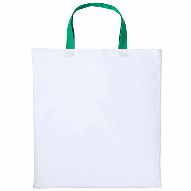 Borsa shopper Varsity in cotone con manico corto - cod. RWRL130