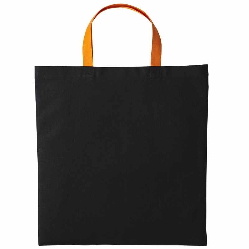 Borsa shopper Varsity in cotone con manico corto - cod. RWRL130