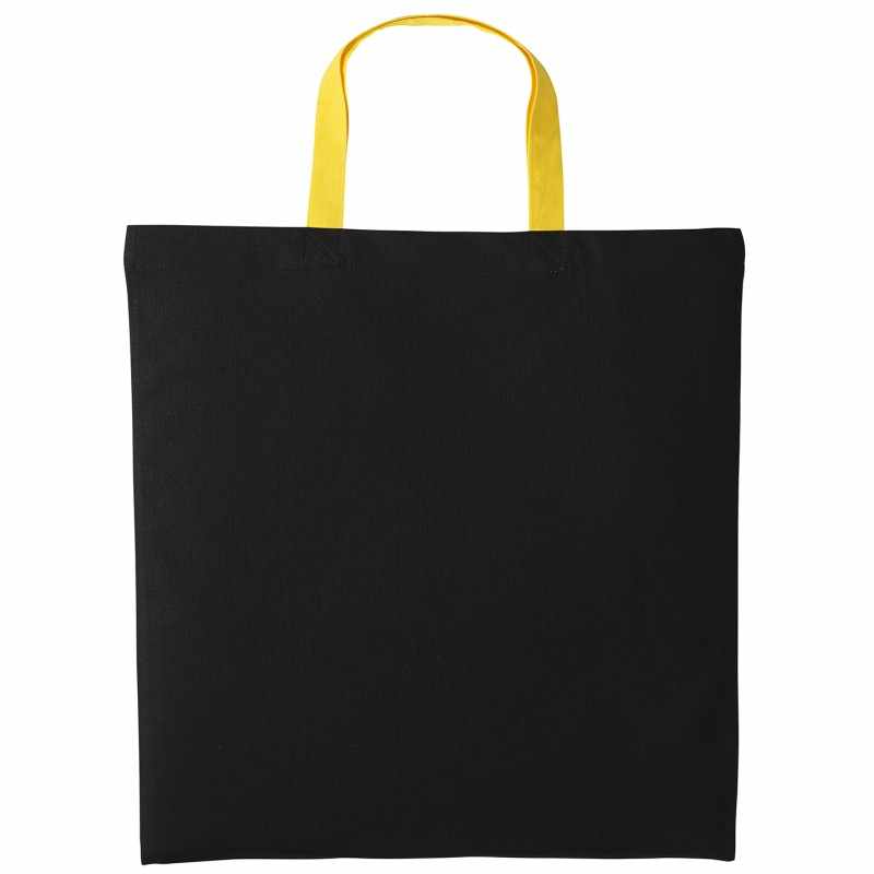 Borsa shopper Varsity in cotone con manico corto - cod. RWRL130