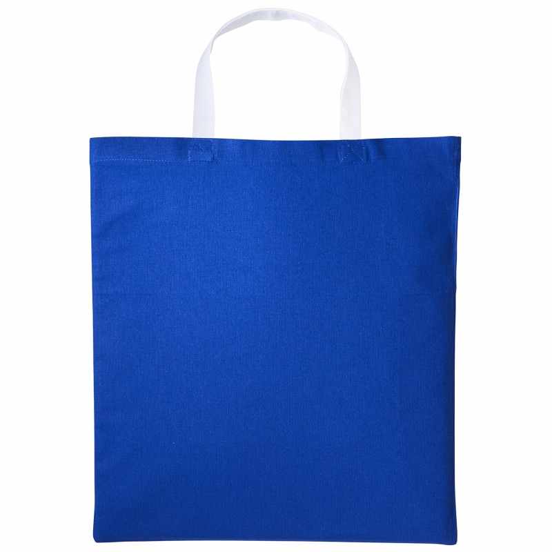 Borsa shopper Varsity in cotone con manico corto - cod. RWRL130
