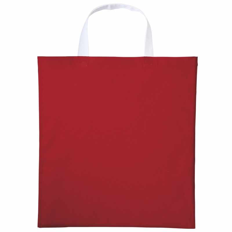 Borsa shopper Varsity in cotone con manico corto - cod. RWRL130