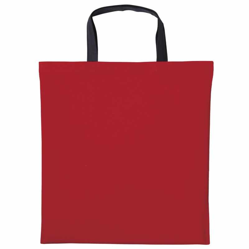 Borsa shopper Varsity in cotone con manico corto - cod. RWRL130