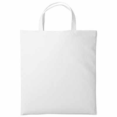 Shopper in cotone con manico corto Shopper in cotone con manico corto