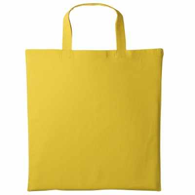 Shopper in cotone con manico corto Shopper in cotone con manico corto