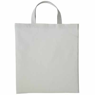 Shopper in cotone con manico corto Shopper in cotone con manico corto