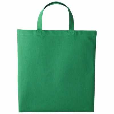 Shopper in cotone con manico corto Shopper in cotone con manico corto