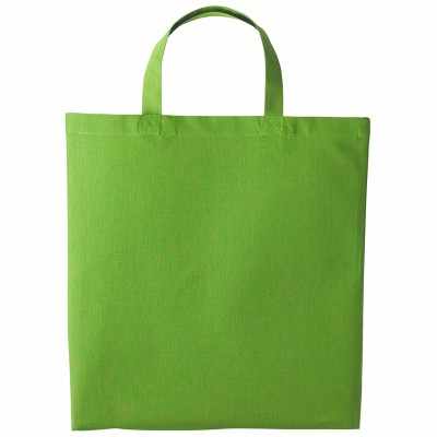 Shopper in cotone con manico corto Shopper in cotone con manico corto