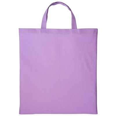 Shopper in cotone con manico corto Shopper in cotone con manico corto