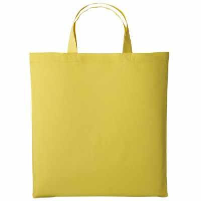 Shopper in cotone con manico corto Shopper in cotone con manico corto