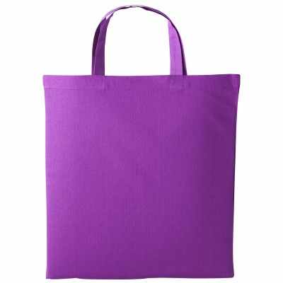 Shopper in cotone con manico corto Shopper in cotone con manico corto