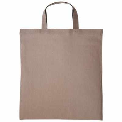 Shopper in cotone con manico corto Shopper in cotone con manico corto