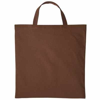 Shopper in cotone con manico corto Shopper in cotone con manico corto