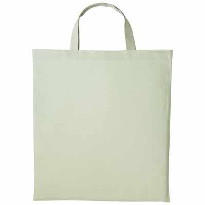 Shopper in cotone con manico corto Shopper in cotone con manico corto