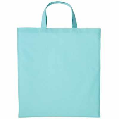 Shopper in cotone con manico corto Shopper in cotone con manico corto