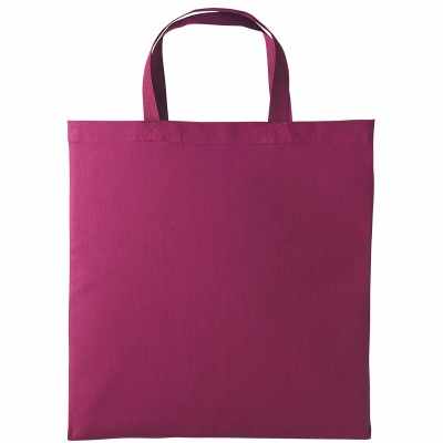Shopper in cotone con manico corto Shopper in cotone con manico corto