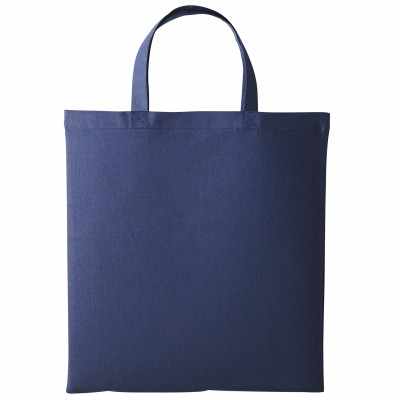 Shopper in cotone con manico corto Shopper in cotone con manico corto
