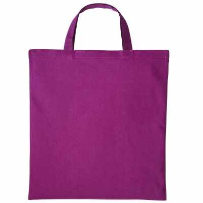 Shopper in cotone con manico corto Shopper in cotone con manico corto