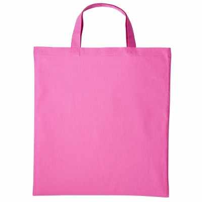 Shopper in cotone con manico corto Shopper in cotone con manico corto
