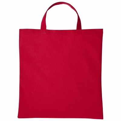 Shopper in cotone con manico corto Shopper in cotone con manico corto